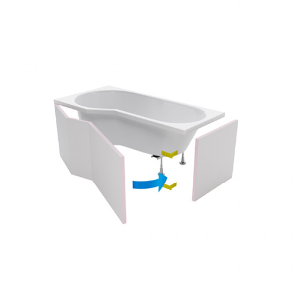 Obudowa do wanny Excellent Flex Be Spot OBEX.BSF.16WH