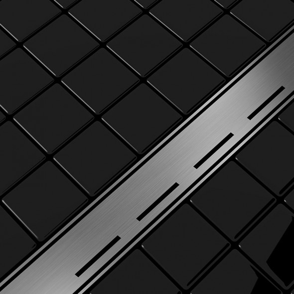 Odpływ liniowy Aquadomo Line ze stali nierdzewnej szczotkowanej 110 cm