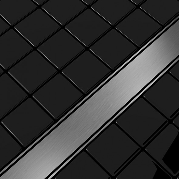 Odpływ liniowy Aquadomo ze stali nierdzewnej szczotkowanej 120 cm