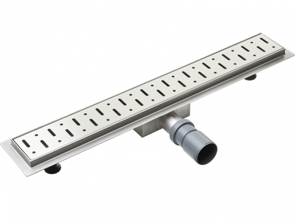Odpływ liniowy z rusztem ze wzorem 600 mm Laveo Agos stal nierdzewna 304 COV_262D