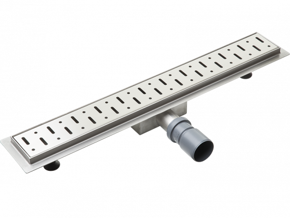 Odpływ liniowy z rusztem ze wzorem 800 mm Laveo Agos stal nierdzewna 304 COV_282D
