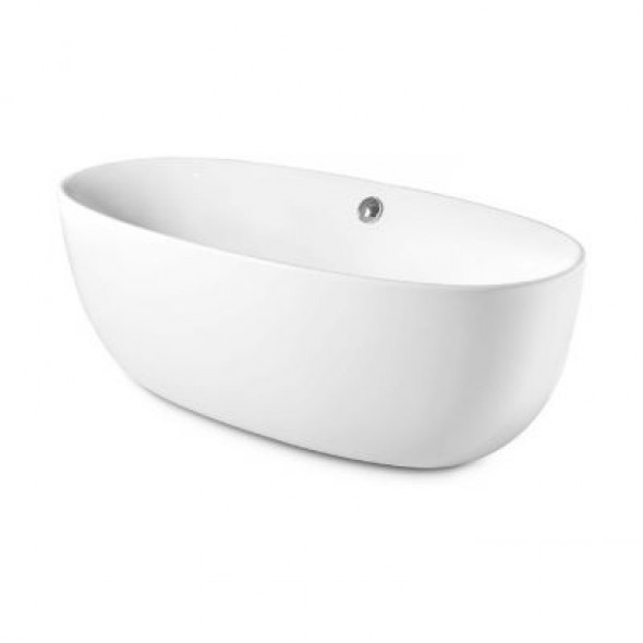 Owalna wanna akrylowa wolnostojąca Roca Virginia 170x80 cm biały A24T438000