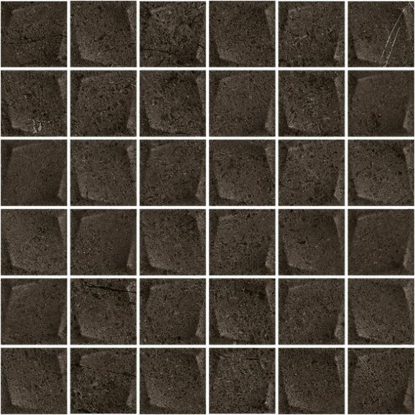 Paradyż Minimal Stone Nero Mozaika Prasowana K.4,8 x 4,8  29,8 x 29,8 cm