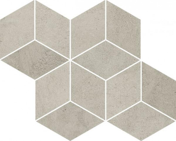 Paradyż Pure City Grys Mozaika Prasowana Romb Hexagon 20,4 x 23,8 cm