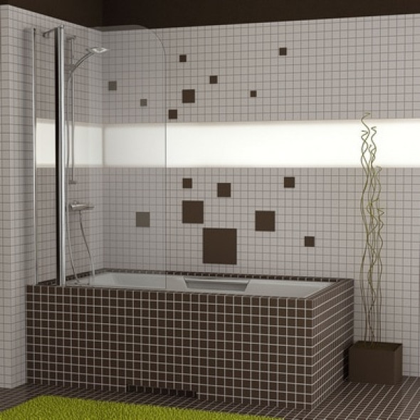 Parawan dwuczęściowy SanSwiss Ronal Swing-Line SLB13 Prawy 110cm mat SLB13G1100107