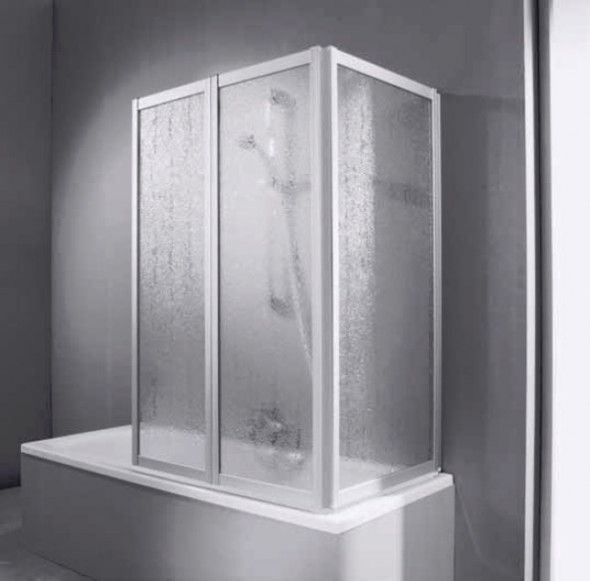 Parawan nawannowy Huppe Combinett 2-częściowy z szerszym segmentem do wanny 75cm AC0702.087.321