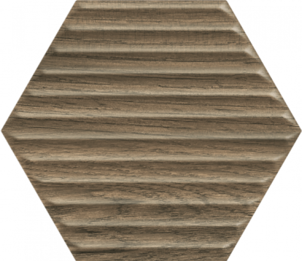Płytka ścienna Paradyż Serene Brown Heksagon Struktura Ściana 19.8 x 17.1 cm SS—198X171-1-SERE.BR
