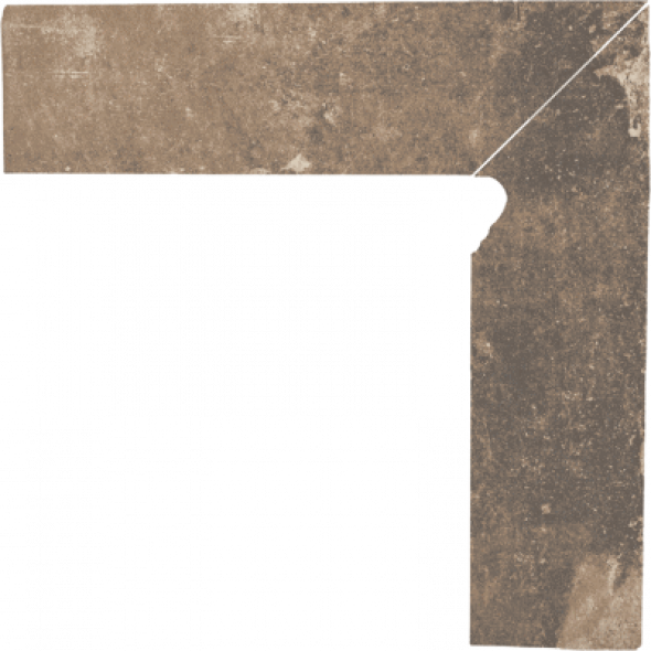 Płytki elewacyjne Cokół Paradyż Scandiano Ochra 2 EL.-PRAWY 8,1X30 cm