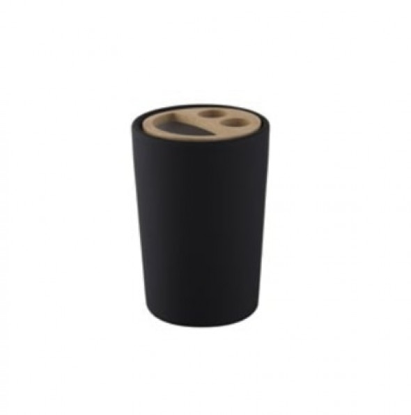 Pojemnik na szczoteczki Bisk Umbra czarny 07983