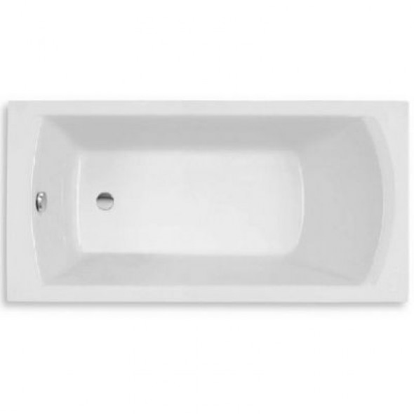 Prostokątna wanna akrylowa Roca Linea Slim Rim 180x80 cm biały A248544000