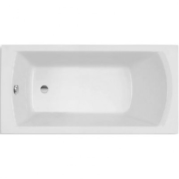 Prostokątna wanna akrylowa XL 160x75 cm Roca Linea biały A24T026000