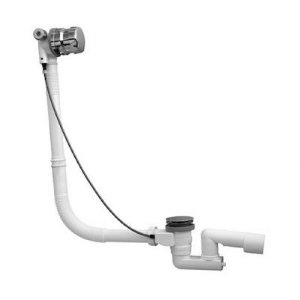 Przelew chrom do wanien z hydromasażem Roca BeCool A24L547001