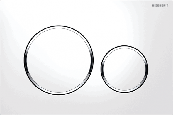 Przycisk spłukujący Geberit Sigma20 biały/chrom błyszczący/biały 115.882.KJ.1