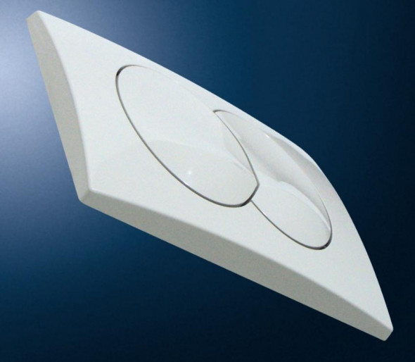 Przycisk uruchamiający Geberit Delta20 do spłuczek podtynkowych, biały-alpin 115100111