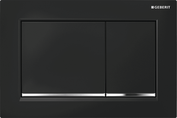 Przycisk uruchamiający Geberit Omega30 czarny/chrom błyszczący 115.080.KM.1