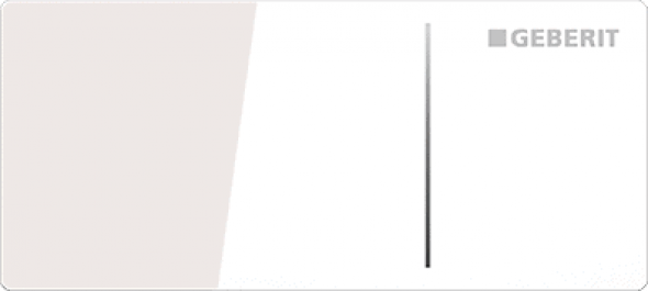 Przycisk uruchamiający Geberit Omega70 szkło białe 115.083.SI.1