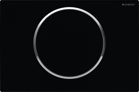Przycisk uruchamiający Geberit Sigma10 czarny/chrom błyszczący 115.758.KM.5