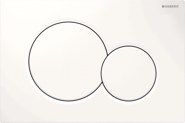 Przycisk uruchamiający przedni Geberit Sigma01 biały alpin 115.770.11.5