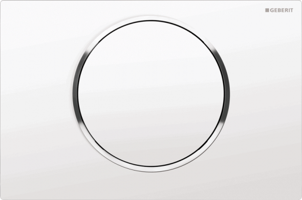 Przycisk uruchamiający przedni Geberit Sigma10 biały/chrom błyszczący/bialy 115.758.KJ.5