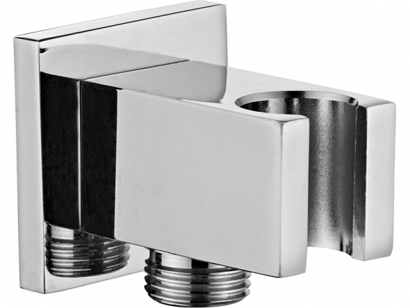 Przyłącze kątowe z uchwytem na słuchawkę Laveo Kvadrato chrom NPQ_060K