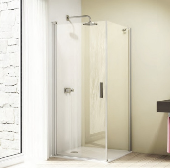 Ścianka boczna 4-kątna Huppe Design Elegance do drzwi skrzydłowych 80cm 8E1003.087.321