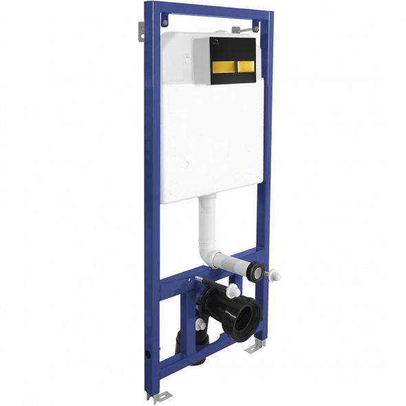 Stelaż podtynkowy do zabudowy lekkiej z przyciskiem Laveo Akan VSA_758G