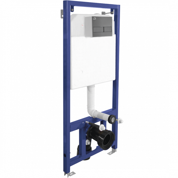 Stelaż podtynkowy do zabudowy lekkiej z przyciskiem Laveo Akan VSA_958V