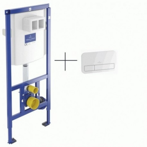 Stelaż podtynkowy Villeroy&amp;Boch ViConnect H112 z przyciskiem 92246100+92249061