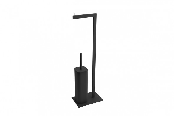 Stojak na papier ze szczotką Excellent Riko czarny mat DOEX.1650BL