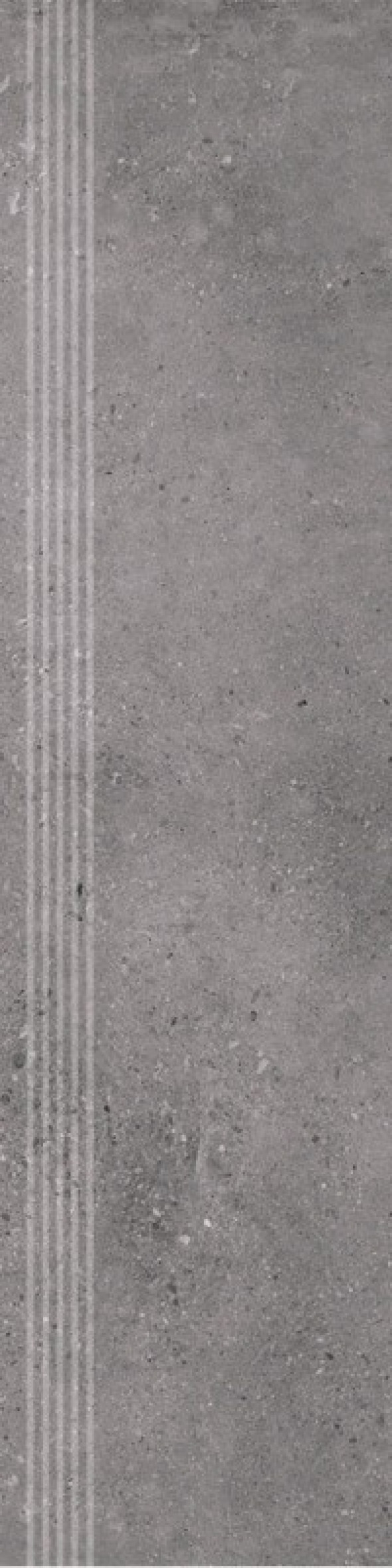 Stopnica frezowana Półpoler Nowa Gala Geotec 13 Ciemnoszary 597x297x8,5 mm