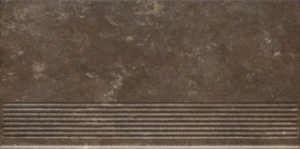 Stopnica Prosta Paradyż Ilario Brown 30X60cm Mat