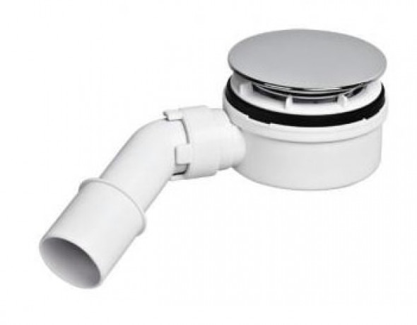 Syfon Brodzikowy McAlpine 90mm niski HC2730LCPN-PB