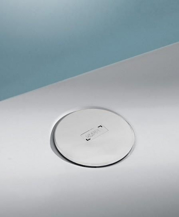 Syfon i korek do brodzika Huppe Easy Step Biały 215480R55