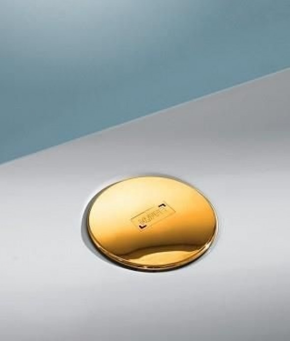 Syfon i korek do brodzika Huppe Easy Step złoto 24 karatowe 215480R89