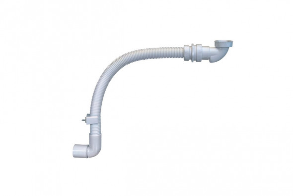 Syfon umywalkowo-bidetowy Excellent Pum niski z rurą elastyczną Biały INPU.8075628.WH