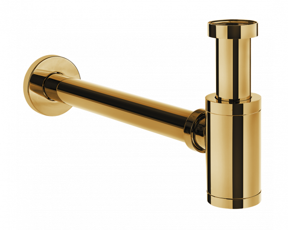 Syfon umywalkowy okrągły Laveo złoty CKS_G61D