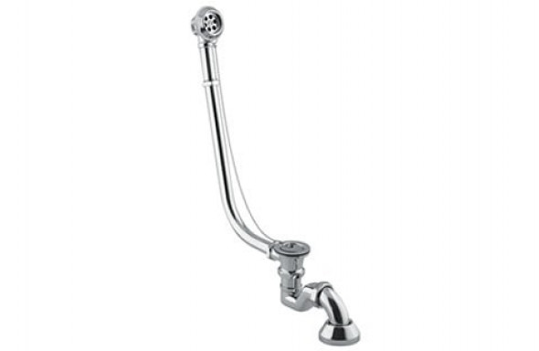 Syfon wannowy z przelewem Besco Retro Chrom SW-PRZ-CHR