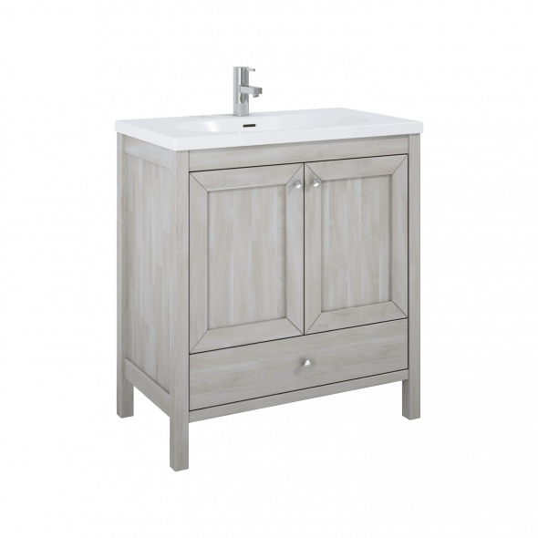 Szafka podumywalkowa Elita Santos Oak 80 2D-1S Biała WASH 80x85x45cm 166383