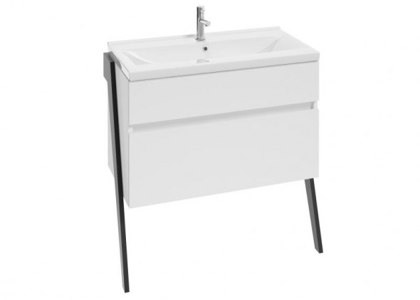 Szafka podumywalkowa Stojąca Defra Op-Arty D80 Biały Połysk, Czrny Mat 83,5×80×40 cm 215-D-08005