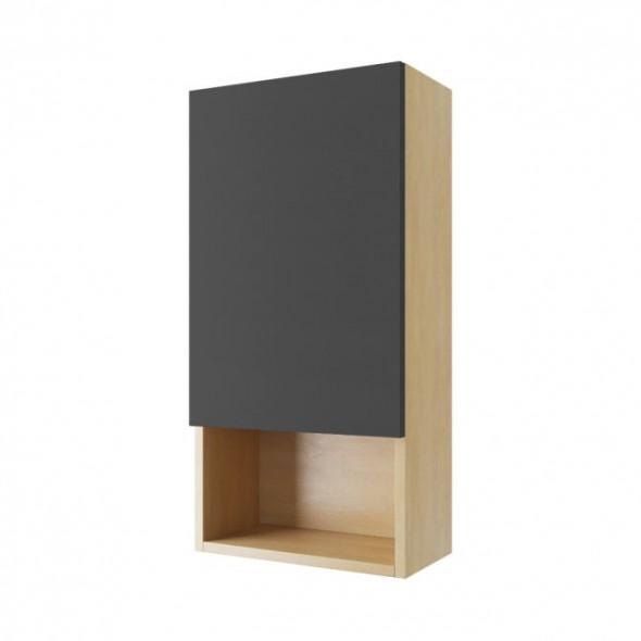 Szafka wisząca Excellent Tuto 40x80x20 cm szary / dąb  MLEX.0107.400.BLGR