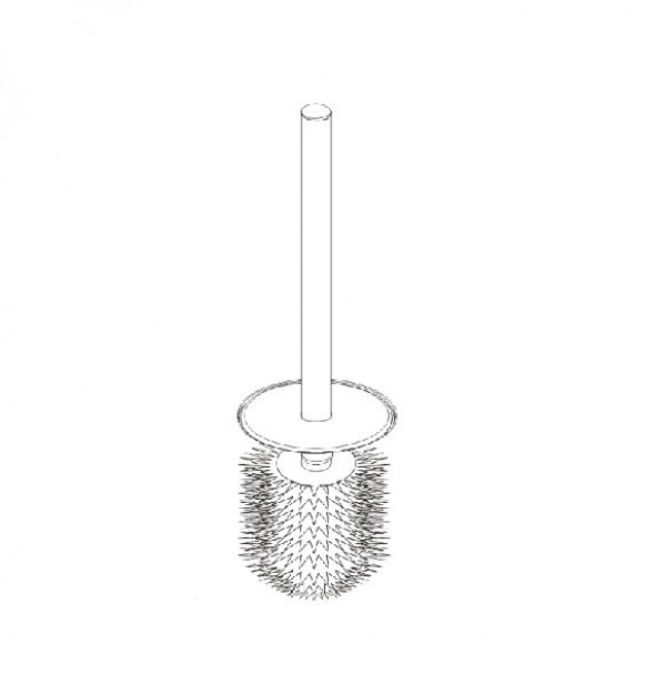 Szczotka wc 07.431 bez pojemnika czarna Stella Classic 80.021