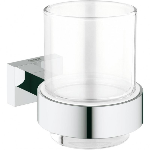 Szklanka z uchwytem Grohe Essentials Cube chrom 40755001
