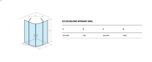 Uchwyt meblowy Defra/Deftrans 55 cm czarny mat MO-U-UCH-0027