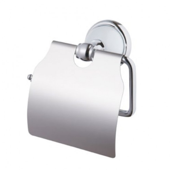 Uchwyt  na papier Grenada BF z klapką chrom/biały 06909