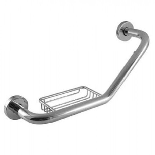 Uchwyt wannowy z mydelniczką Tres 134183