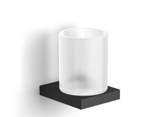 Uchwyt ze szklanką Stella Kobe szkło/czar 10.411-B