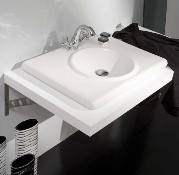 Umywalka blatowa Bathco Luna 50 cm 4005