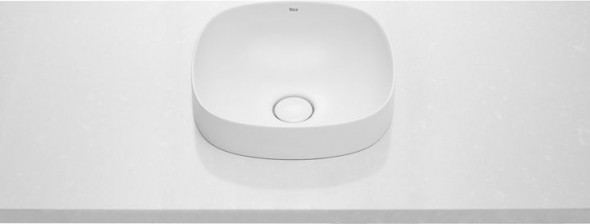 Umywalka blatowa cienkościenna Roca Inspira 37x37 cm Soft FINECERAMIC® A32750R000