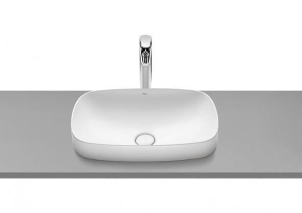 Umywalka blatowa cienkościenna Roca Inspira 55x37 cm Soft FINECERAMIC® A327504000