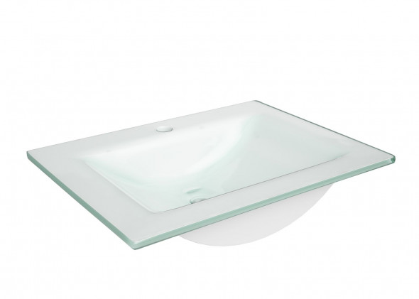 Umywalka meblowa Defra Puro 60 szklana biała 3072